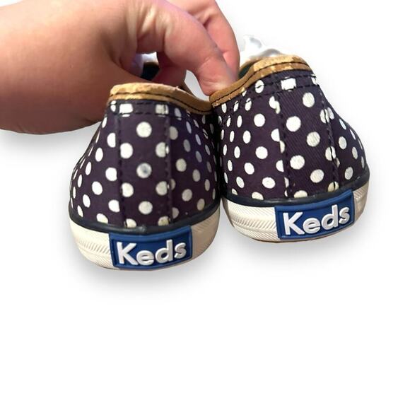 Keds Champion Black & White Polka Dot Lace Up Fashion Sneakers Sz 8 - Picture 6 of 10